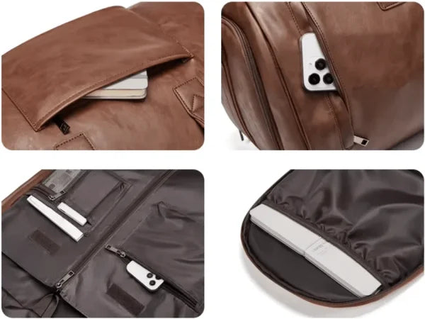 CarryPro™ Bolso de Viaje y Prendas Plegable Todo en Uno - Cuero Completo (Marrón💼 o Negro♣️)